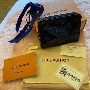 LOUIS VUITTON VERNIS ZIPPY COIN WALLET PURSE AMARANTE BRAND NEW
